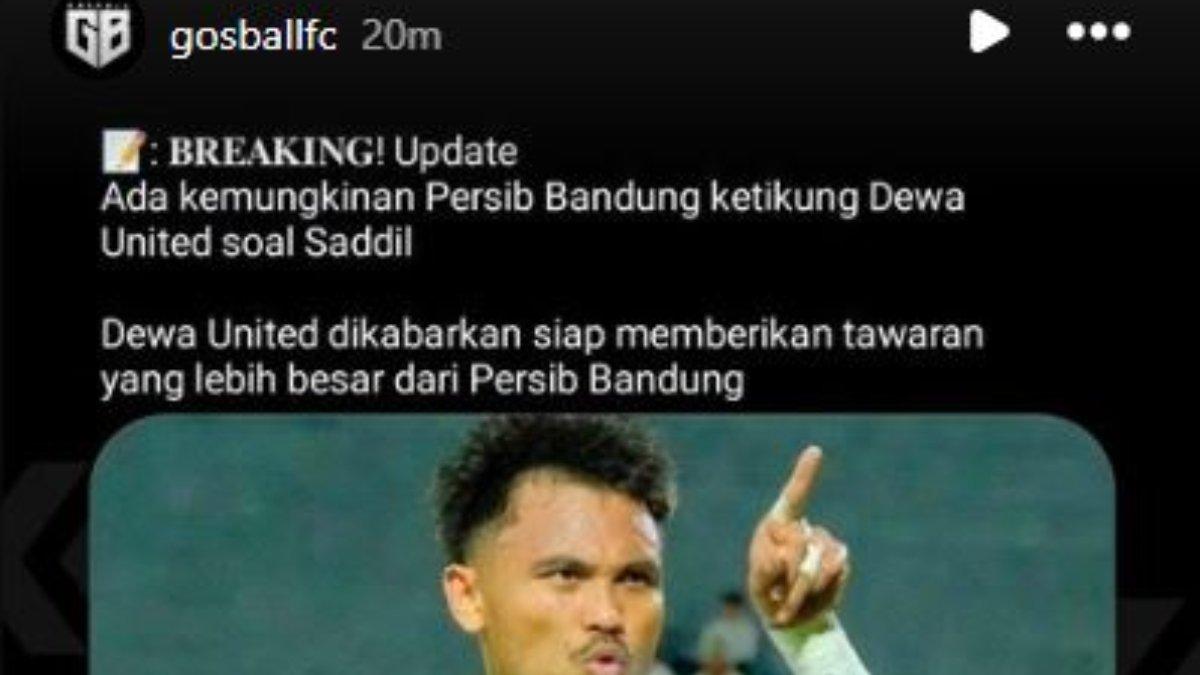 Rumor Saddil Ramdani yang turut dipantau oleh Dewa United setelah sebelumnya sempat masuk ke radar transfer Persib Bandung jelang Liga 1 2024, Minggu 28 Juli 2024.